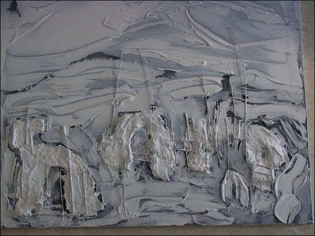 Bang-nha5 Nhà 5. Nguyễn Danh Bằng (sơn dầu trên các-tông)